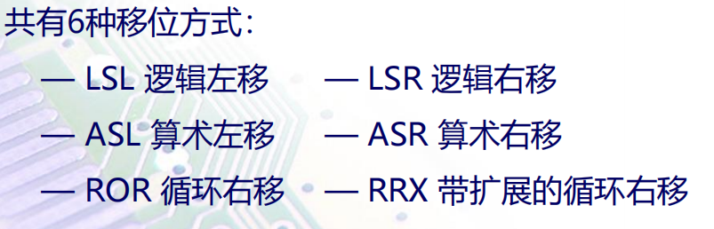 移位方式